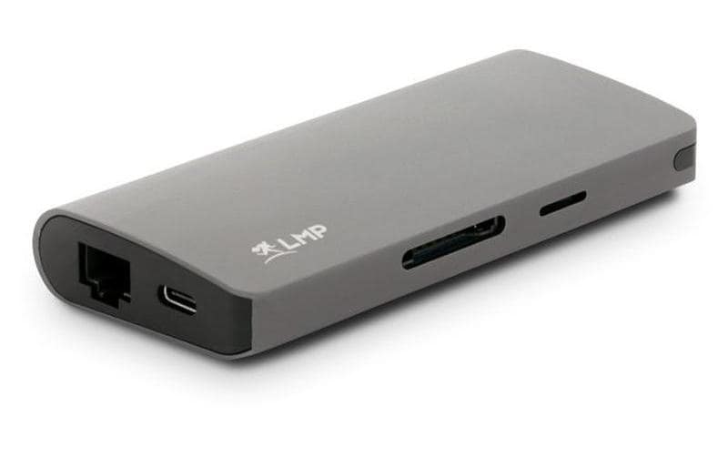 LMP Station d'accueil USB-C Travel Dock Gris Espace