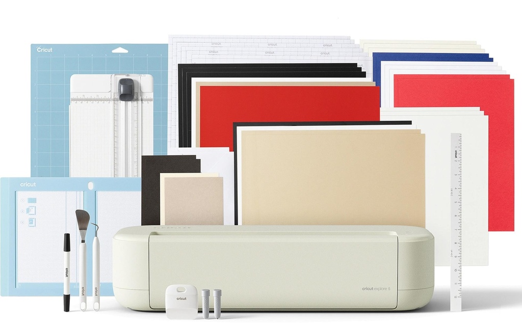 Cricut Traceur de découpe Cricut Explore 5 + bundle Essential, Beige