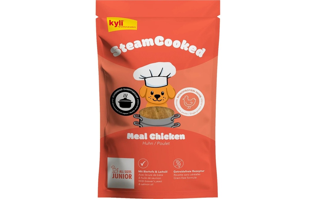 kyli Alimentation humide Repas Steamcooked au poulet Junior 250g