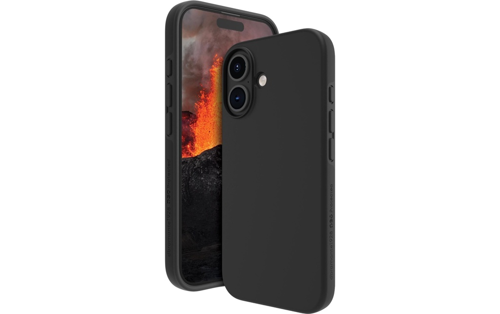 dbramante1928 Coque arrière Iceland Ultra D3O iPhone 16 Plus Noir