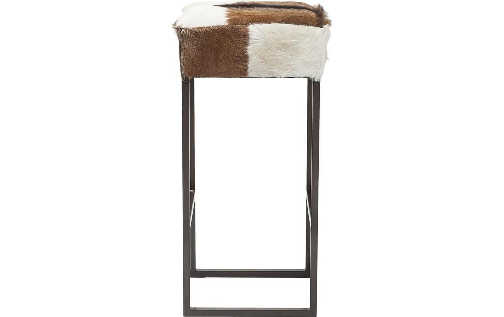 Kare Tabouret de bar Country Life 35 x 74 cm, Brun/Noir/Blanc