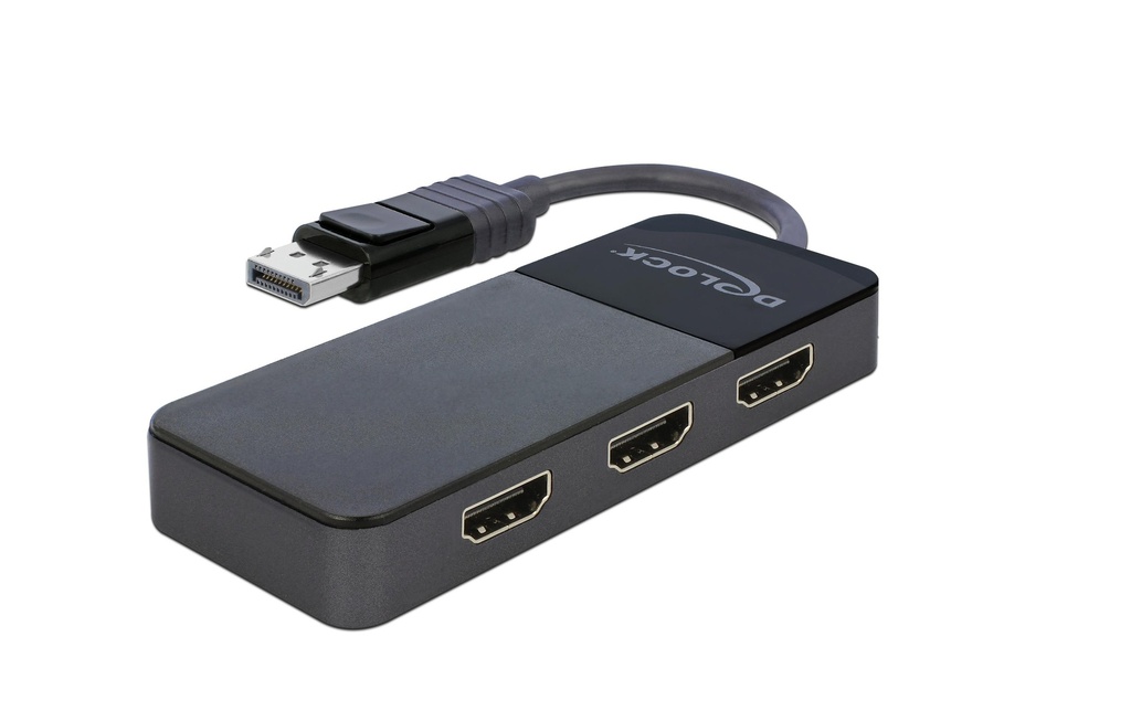 Delock Diviseur de signaux à 3 ports DisplayPort - 3x HDMI