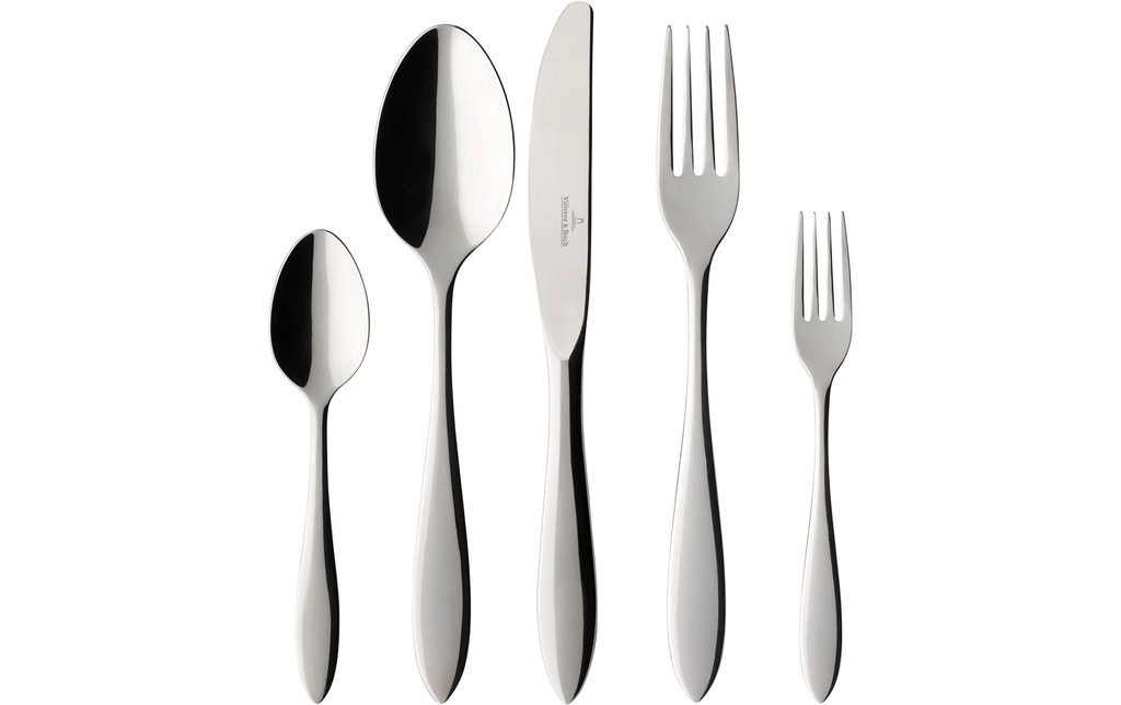 Villeroy & Boch Kits de couverts Arthur 30 pièces, Argenté