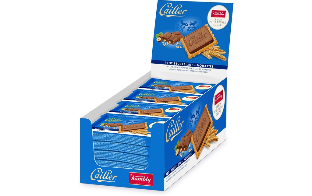 Kambly Petits gâteaux Cailler Petit Beurre Noisettes 16 x 41 g