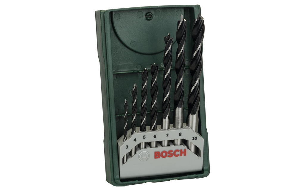 Bosch Kits de forets à bois Mini-X-Line, 7 pièces