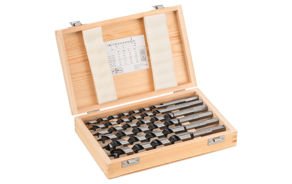 Bosch Professional Jeu de mèches à bois 235 mm, 6 pièces