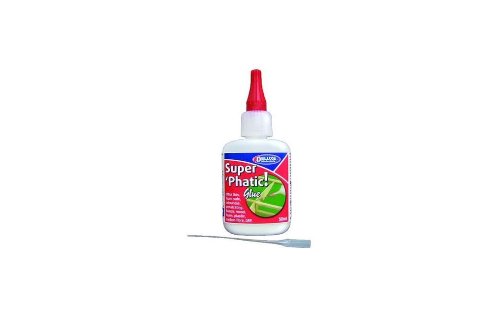 Deluxe Materials Colle à bois Super Phatic 50 ml, Transparent