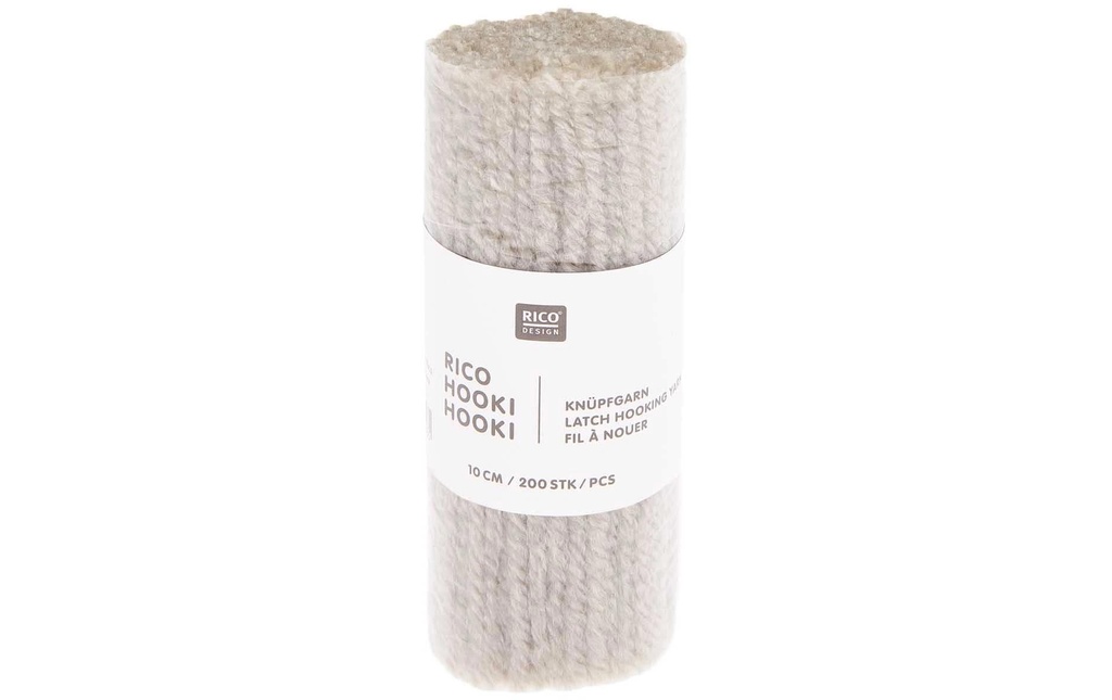 Rico Design Fil à nouer Hooki Gris perle
