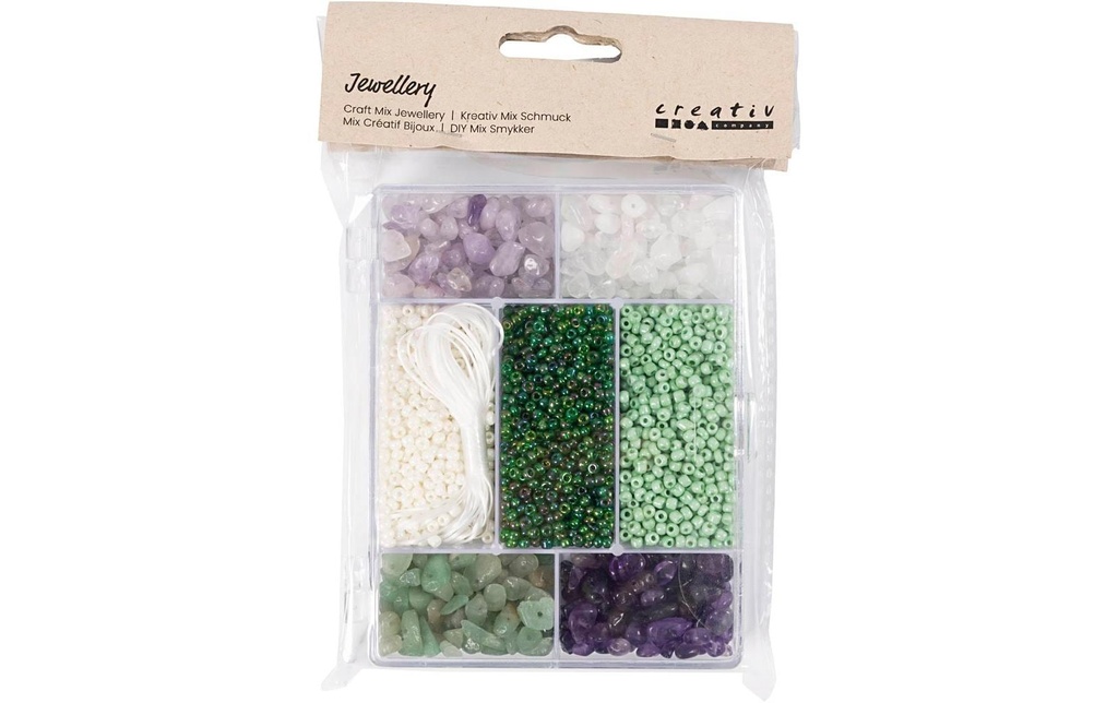 Creativ Company Kits de perles Cristaux, Couleurs assorties
