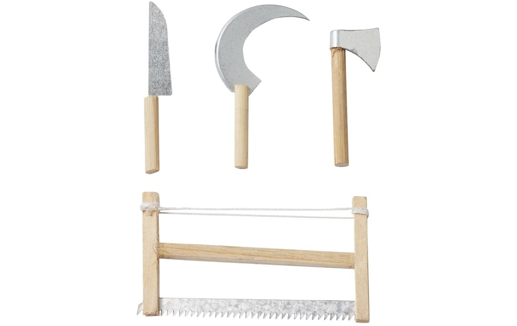 HobbyFun Mini ustensiles Jeu d'outils 4 pièces