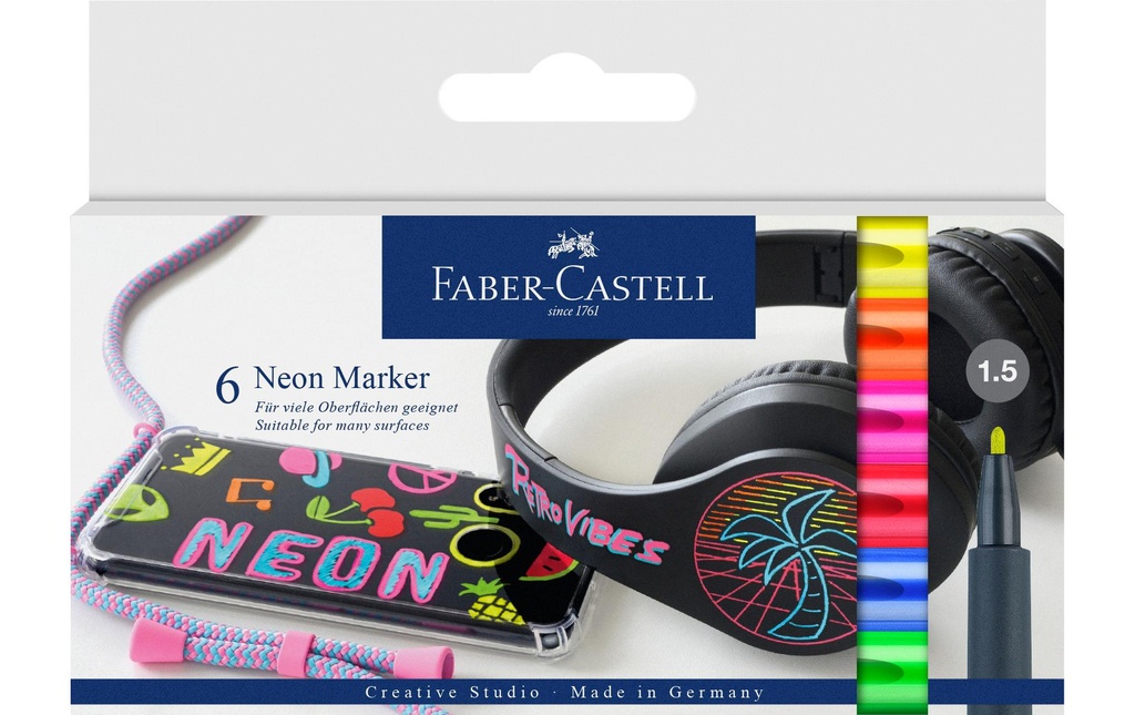Faber-Castell Surligneur Neon Multicolore