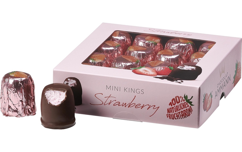 Chocolat Ammann Chocolat Mini King Fraise 16 x 10 g