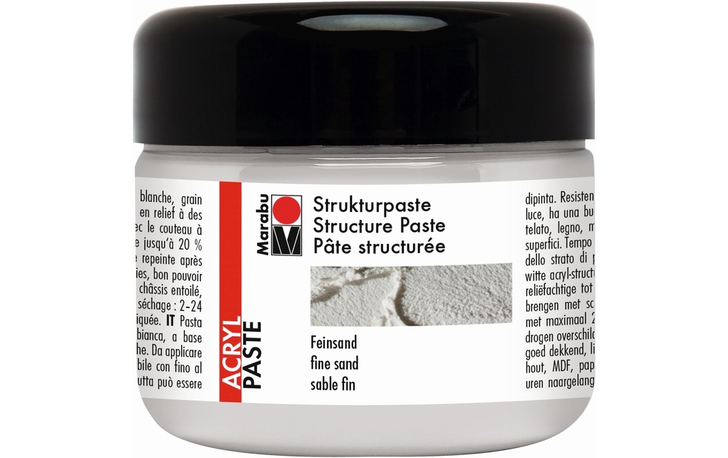 Marabu Pâte à modeler Sable fin 225 ml, Blanc
