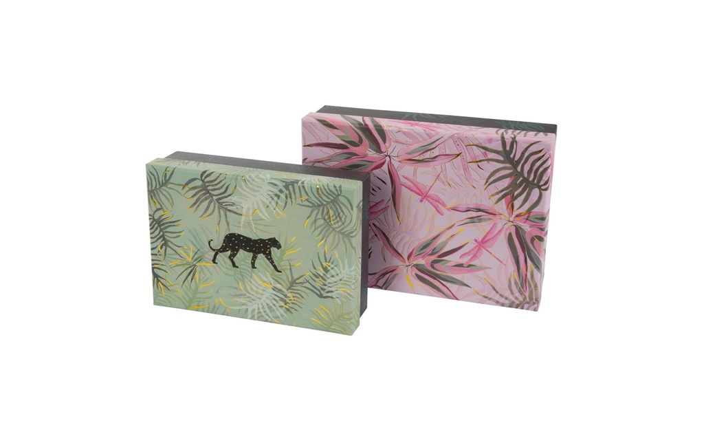 Goldbuch Carton cadeau Jungle Vibes 15.5 x 22 x 6.5 cm/18.5 x 26 x 7 cm