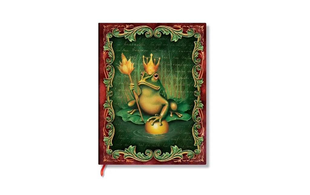Paperblanks Bloc-notes Les frères Grimm, Le roi grenouille 18 x 23 cm, Vierge
