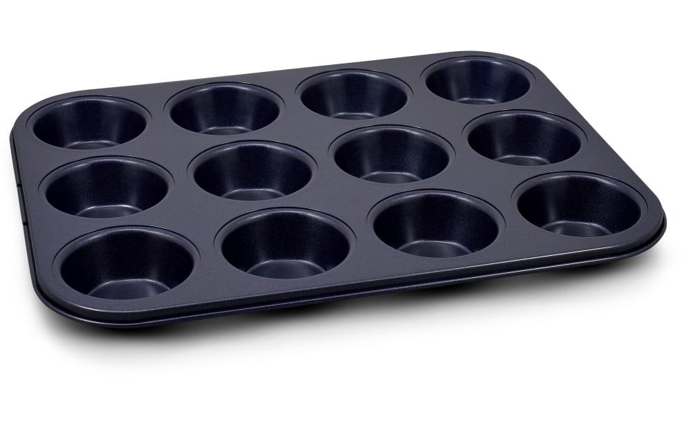 Zyliss Moule à muffins 12 puits, bleu foncé