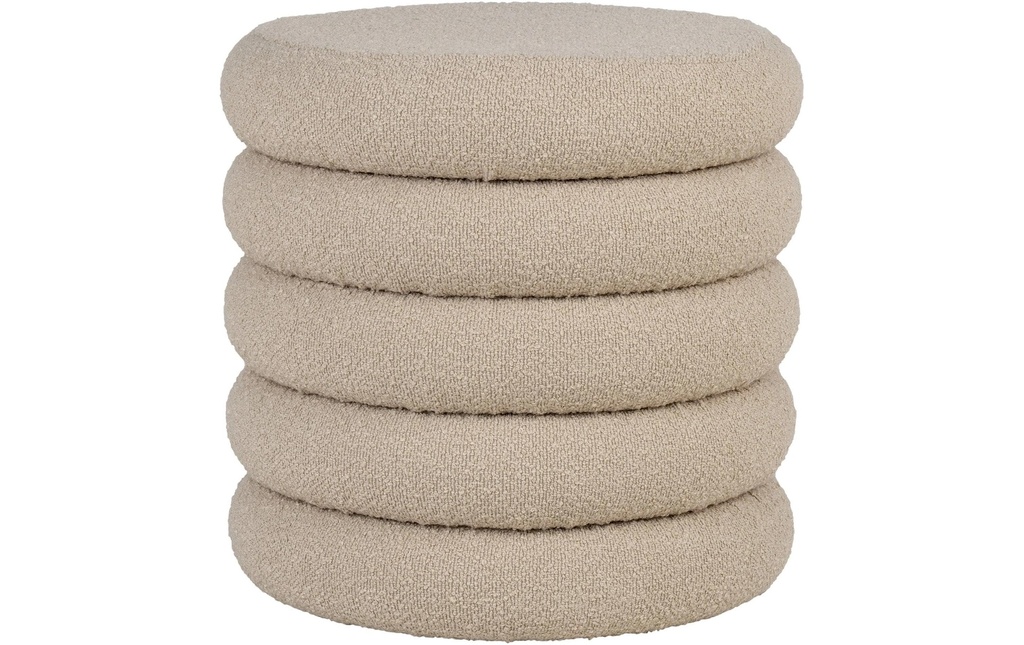 House Nordic Pouf Brooklyn 44 x 44 cm, Beige