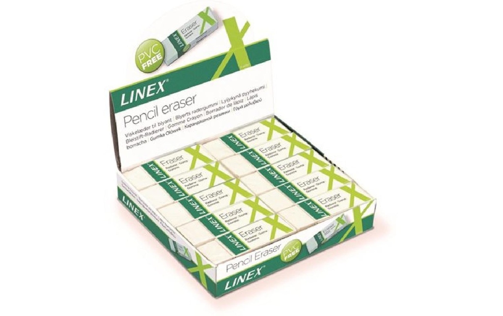 Linex Gomme ER30 Blanc, 20 pièces