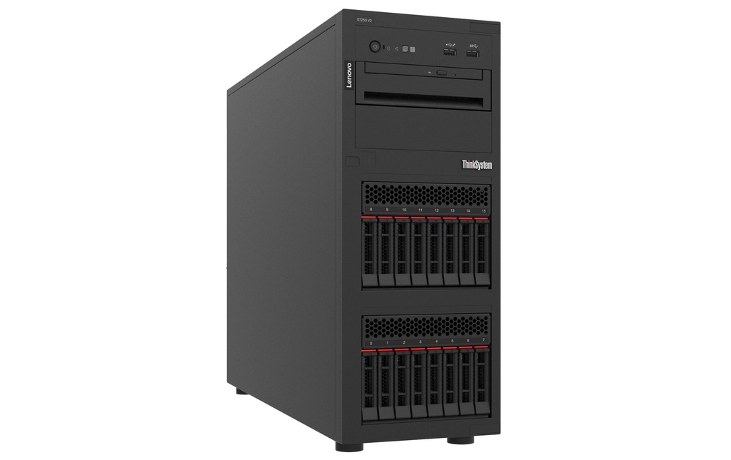 Lenovo Serveur ThinkSystem ST250 V2 7D8FA01YEA, Intel Xeon E-2378