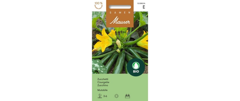 Samen Mauser Semence Bioline Courgette Early Bush