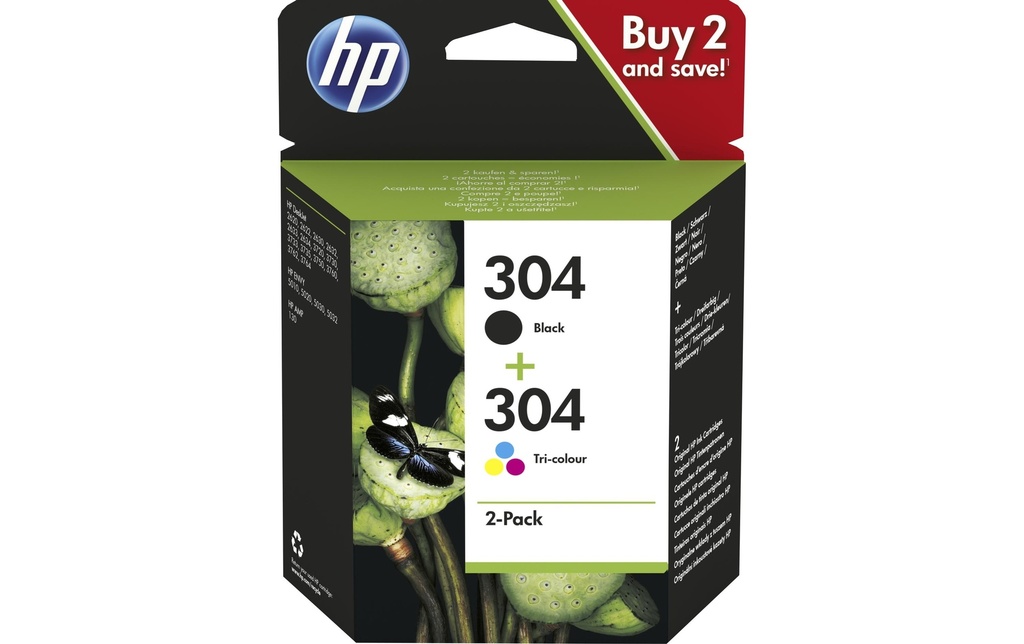 HP Combo Pack No. 304 (encre 3JB05AE) C/M/Y/BK