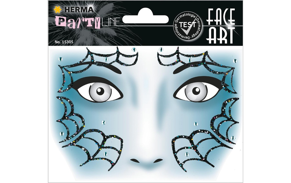 Herma Stickers Tatouages Face Art Spider, 1 Pièce/s