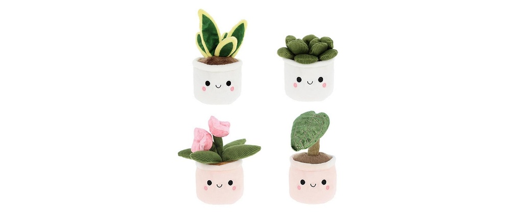 Keeleco Peluche Plantes assorties 12 cm