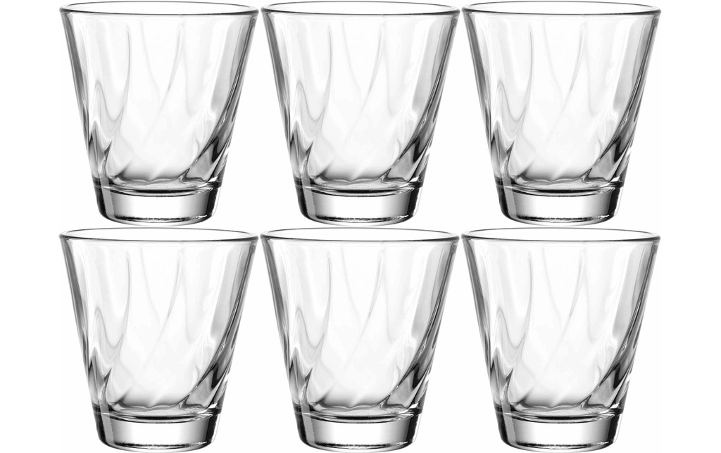 LEONARDO Verre Twist 215 ml, 6 Pièce/s, Transparent
