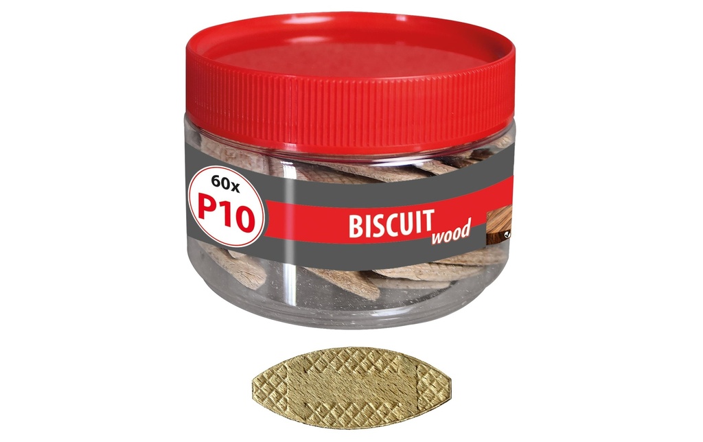 Tox-Dübel Chevilles plates en bois Biscuit Wood P10, 60 Pièce/s
