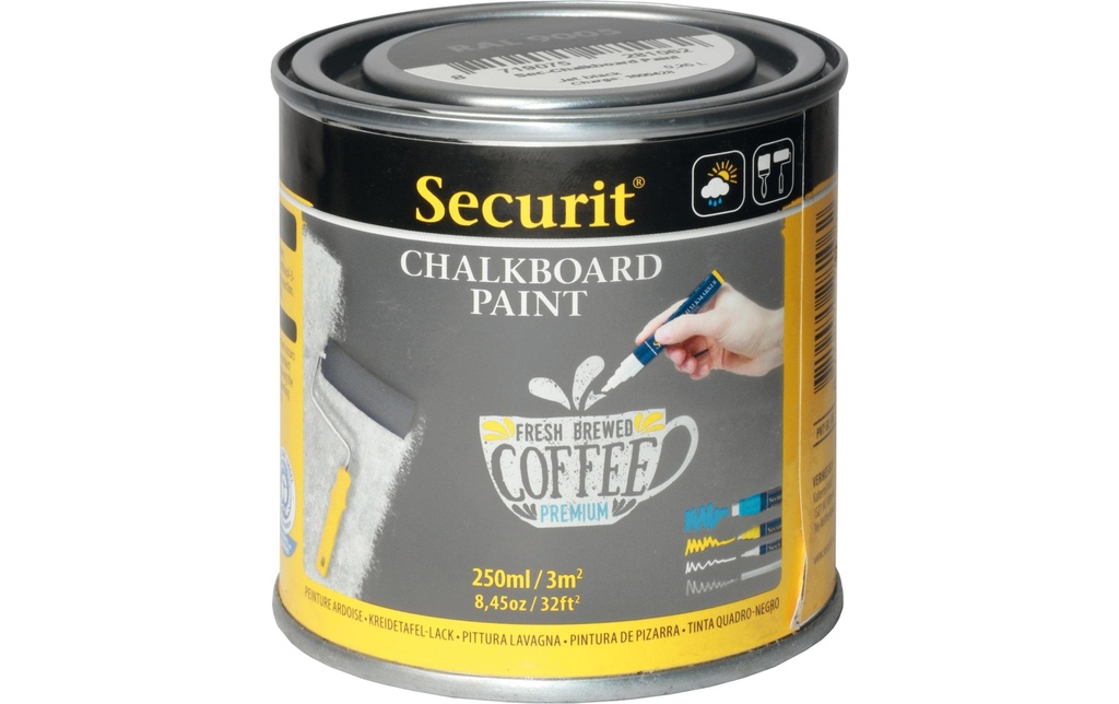 Securit Peinture ardoise 250 ml Gris