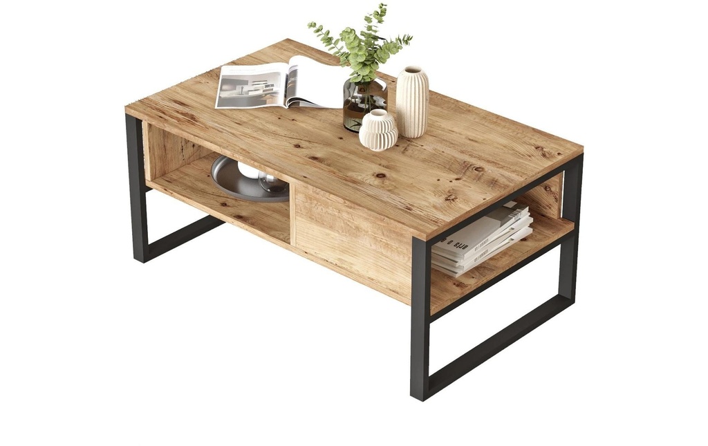 Woody Fashion Table basse Ml34-A 100 x 44.4 cm, Brun