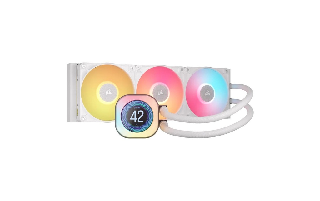 Corsair Refroidissement à eau ICUE Titan 360 RX LCD Blanc