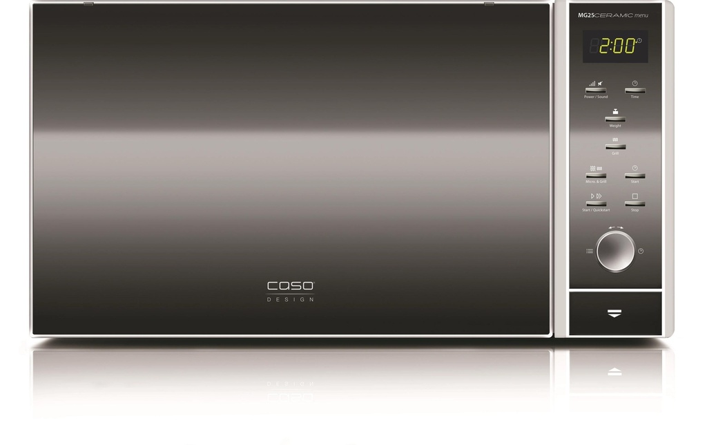 Caso Four à micro-ondes MG25 Ceramic Menu Noir