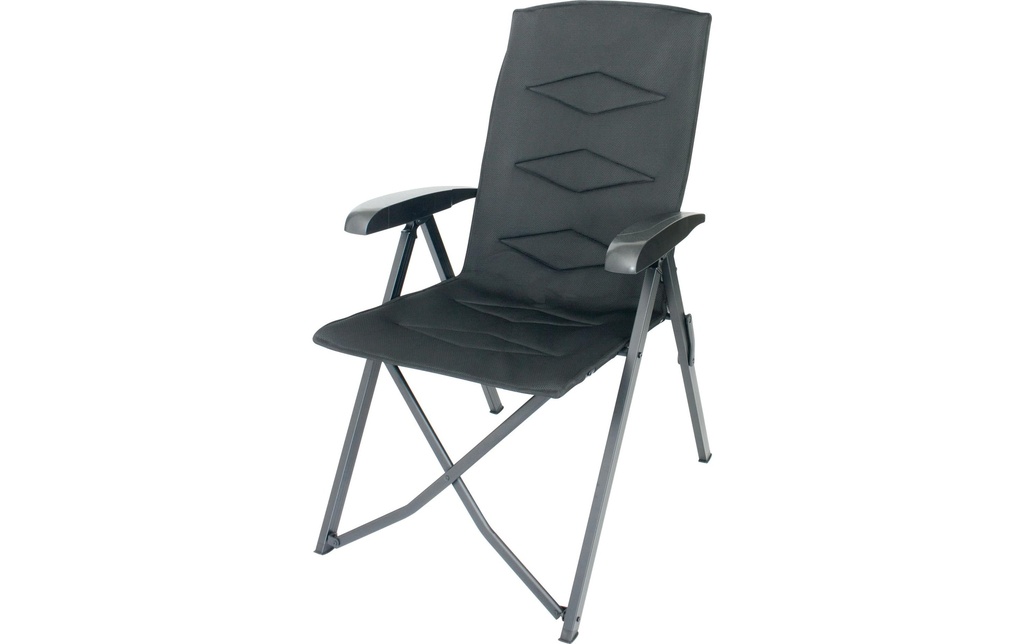 Eurotrail Chaise de camping Autun 3D Noir