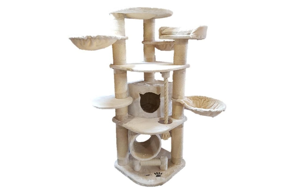 PetHomes Arbre à chat Mallorca 188 cm Creme