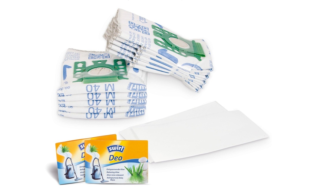 Swirl Sac filtrant pour aspirateur M40 EcoPor Kit combiné 10 Pièce/s