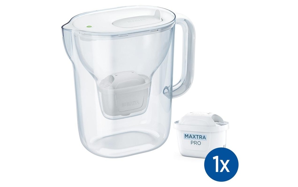 BRITA Filtre à eau Style Essential XL Transparent/Blanc