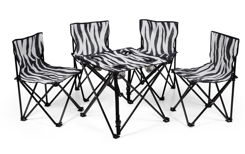 Zebraffo Salon de jardin pour camping Zebra 5er Kids