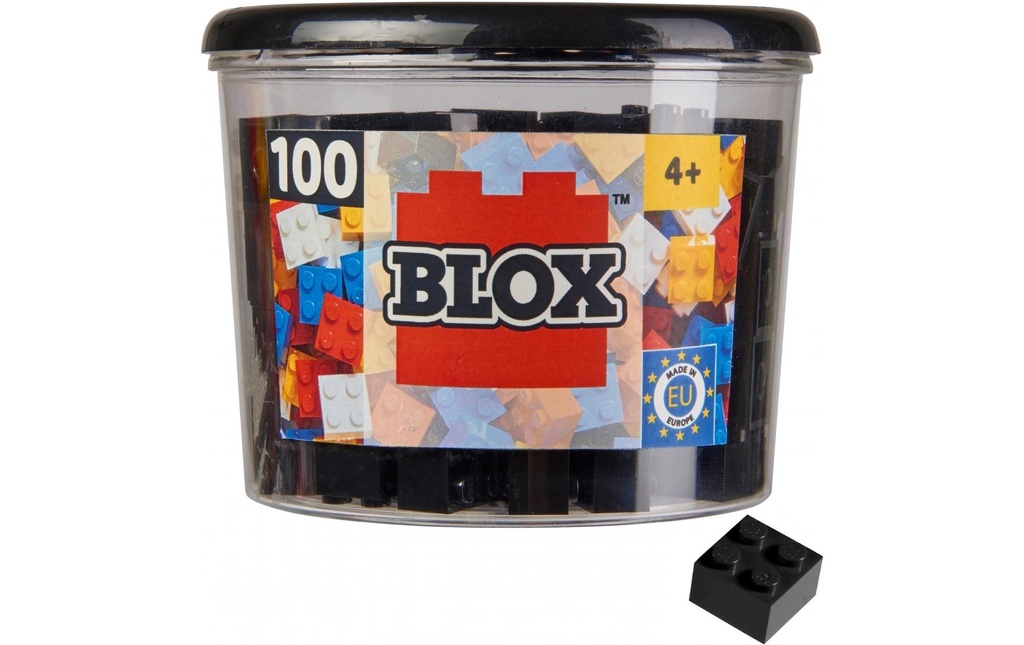 BLOX Briques 100 pierres noires de 4