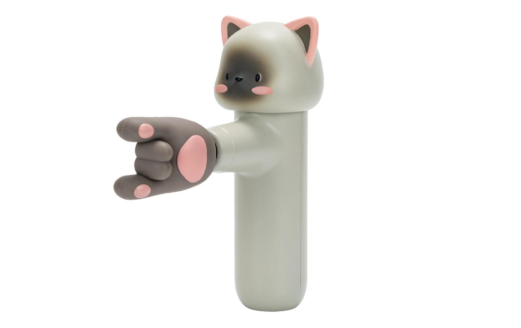 Acecool Masseur manuel pour chat, Gris clair
