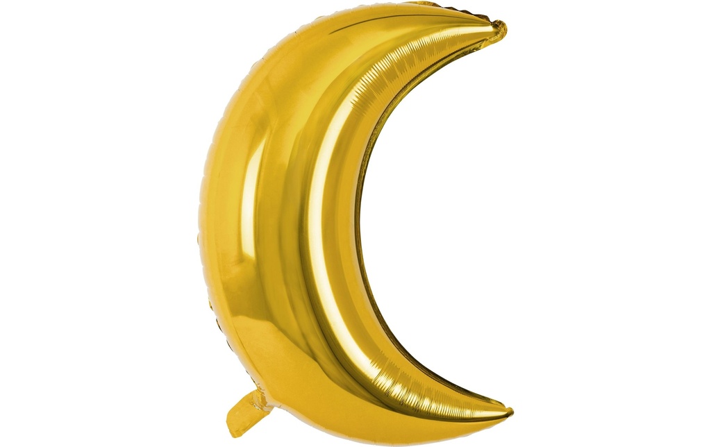 Partydeco Ballon en aluminium Moon Doré