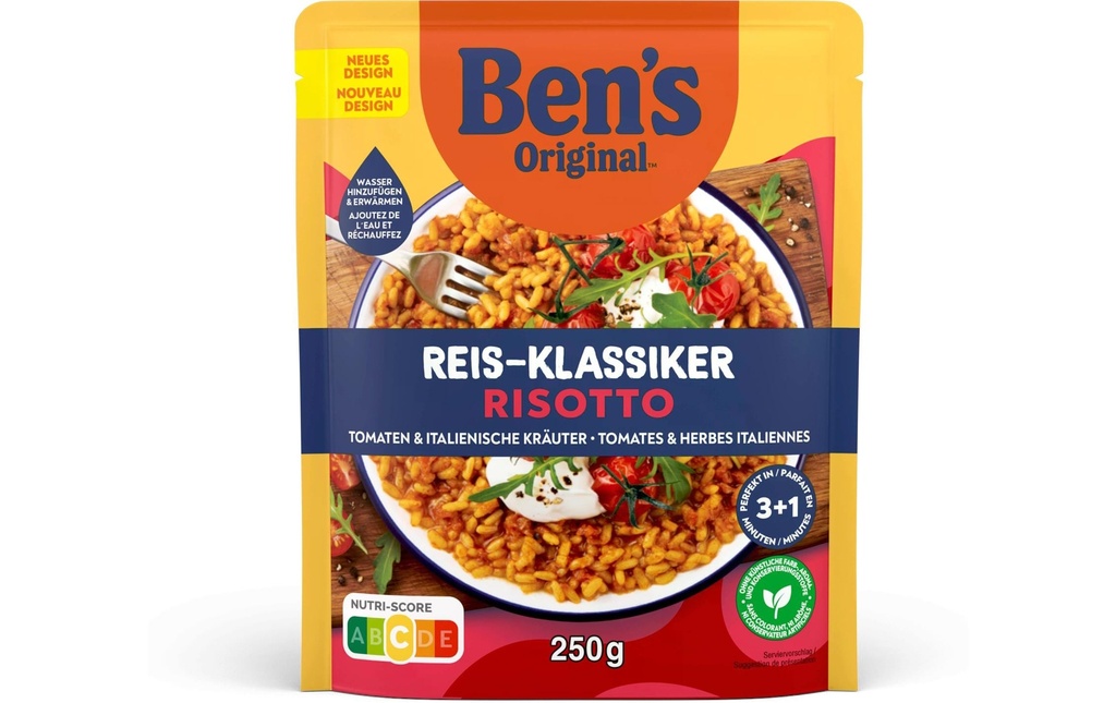 Ben's Original Plat préparé Risotto Tomates et herbes italiennes 250 g