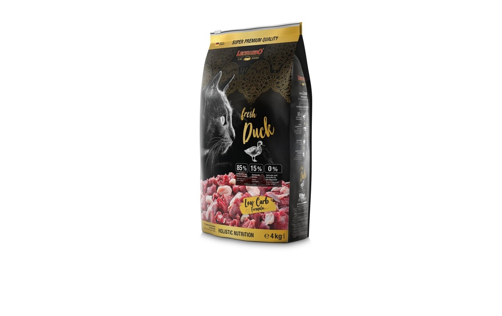 Leonardo Cat Food Alimentation sèche Fresh Canard, 4 kg