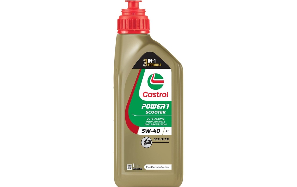 Castrol Huile moteur Power 1 Scooter 4T 5W-40 1 l