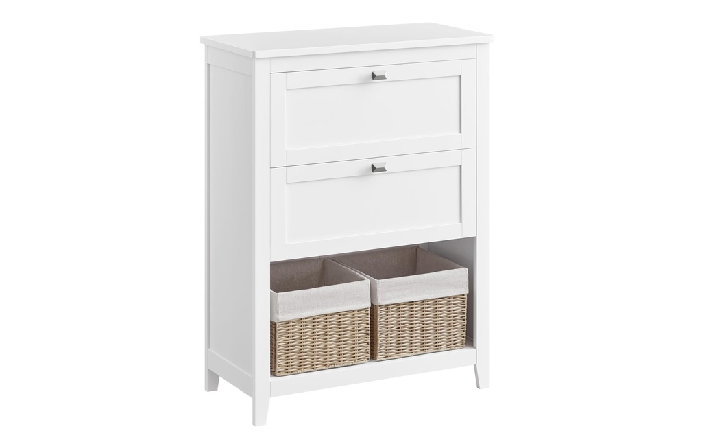 VASAGLE Armoire de salle de bain 30 x 80 cm, Blanc