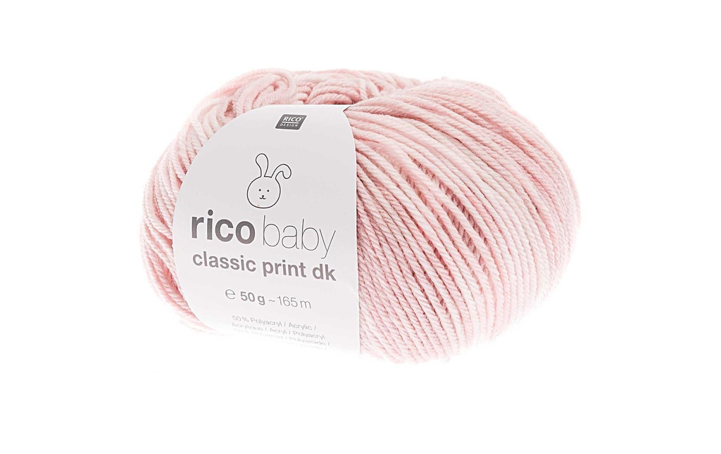 Rico Design Laine Baby Classic Print dk 50 g Mélange rose