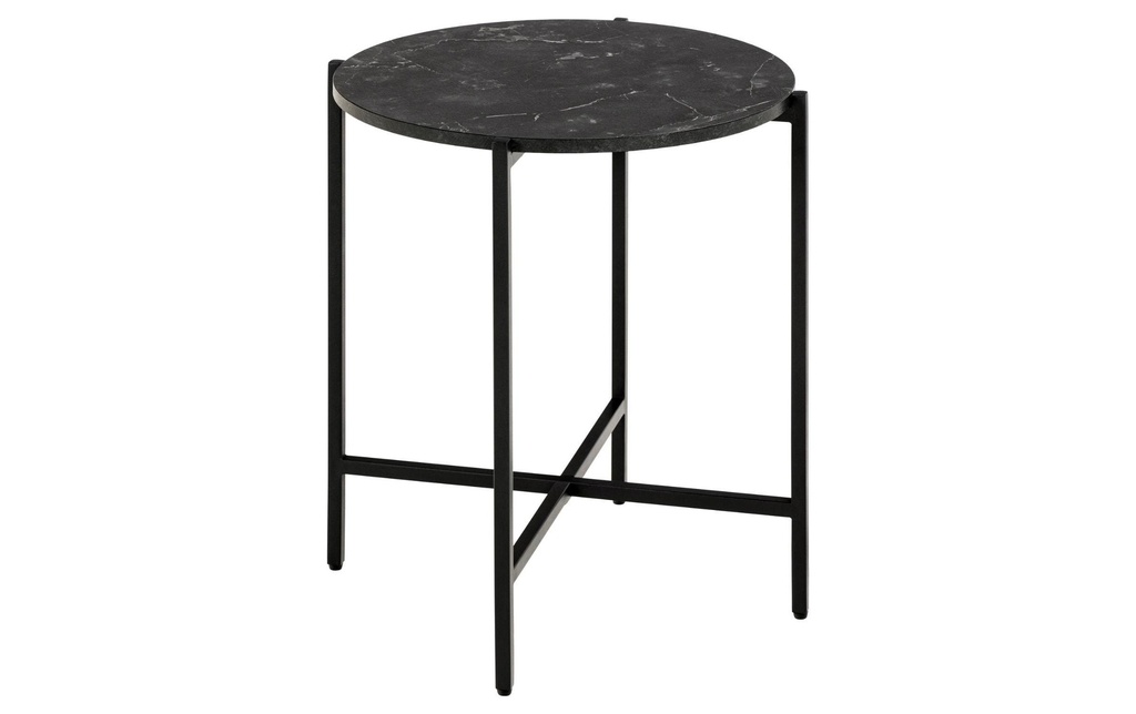 AC Design Table basse Lamoine Noir, Ø 40 x 45 cm