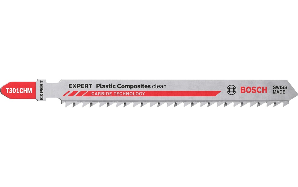 Bosch Professional Lame de scie sauteuse EXPERT Plastic Composites Clean T 301 CHM, 3 pièces