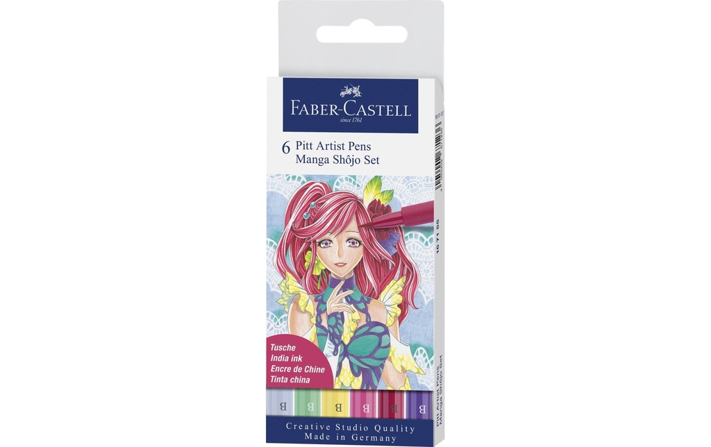 FABER-CASTELL Artist Pen Manga 6 Pces Shôjo (6 pces)