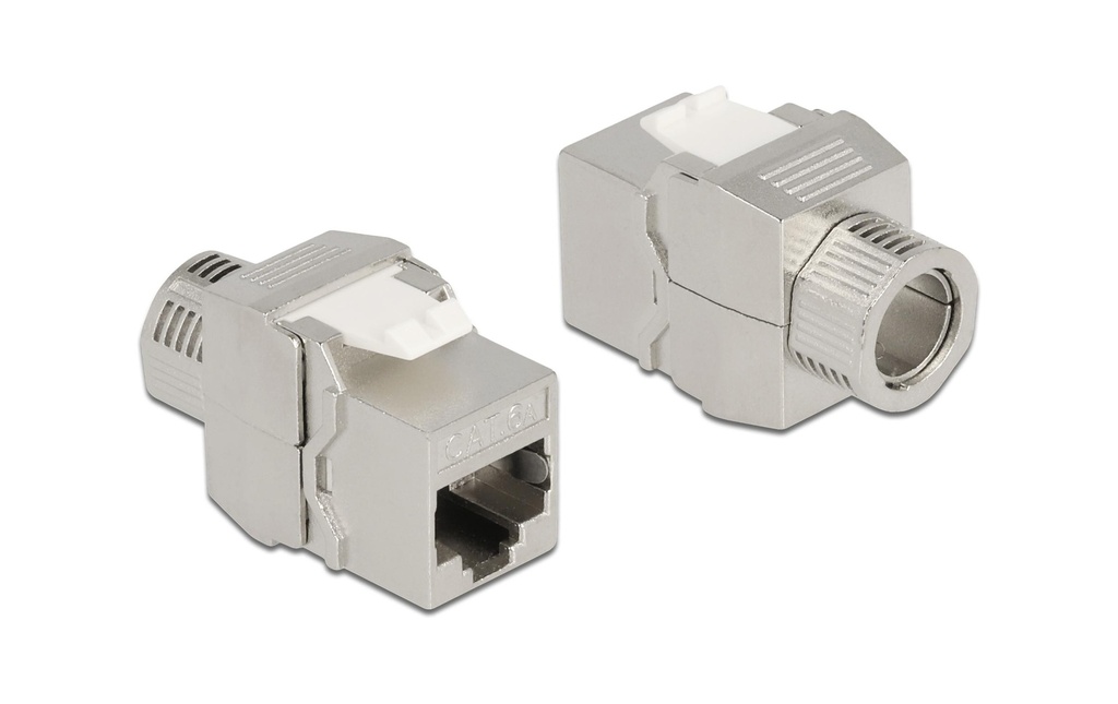 Delock Module Keystone RJ45 LSA, Cat.6A sans outil, blindé